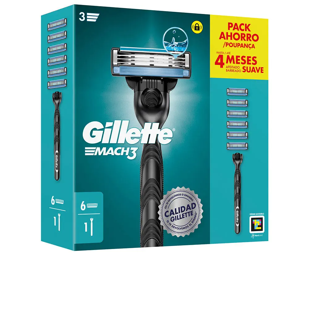 Mach 3 - Mach 3 Machine + 6 Spare Parts by Gillette