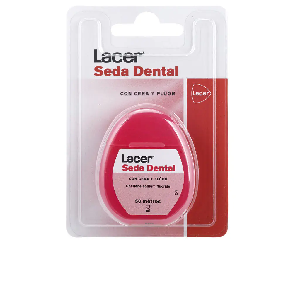 Lacer Seda Dental - Seda Dental Con Cera Y Flúor 50 Metros by Lacer