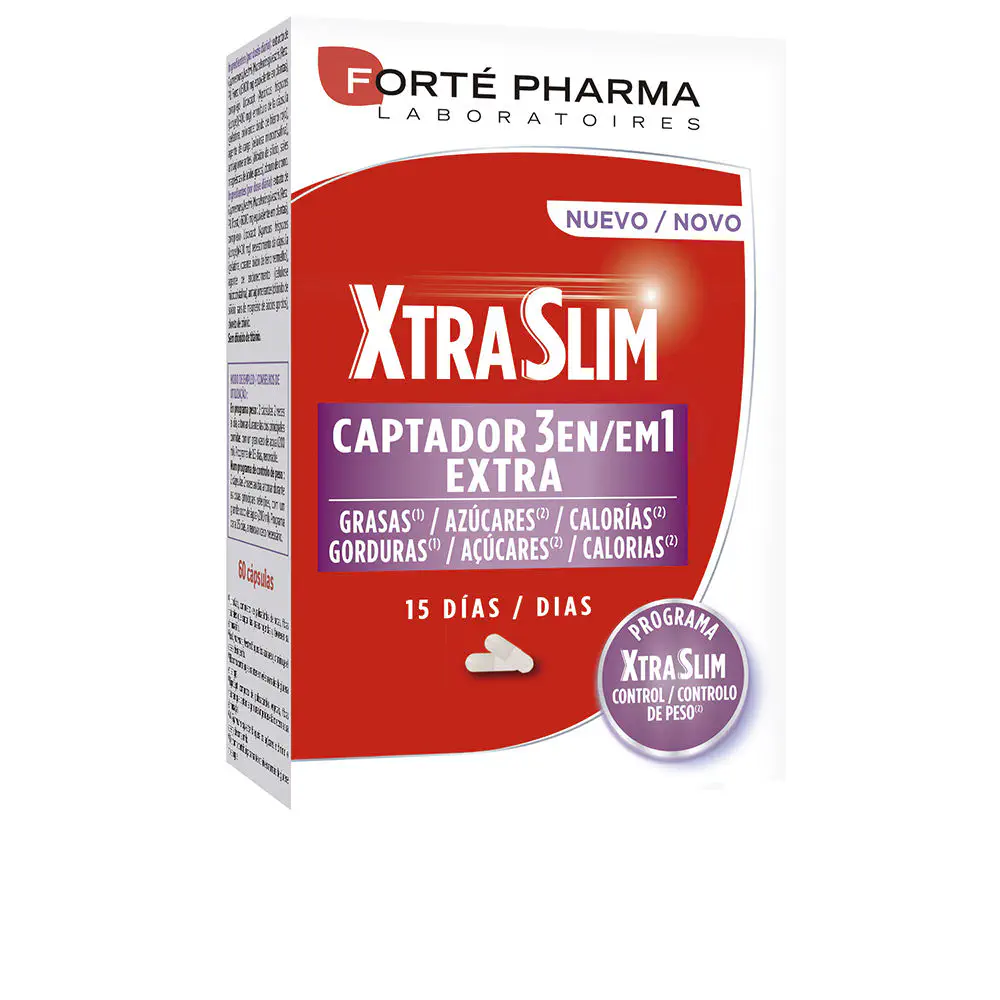 Xtraslim Captador - Xtraslim Capturer 3 In 1 Extra 60 Capsules by Forté Pharma