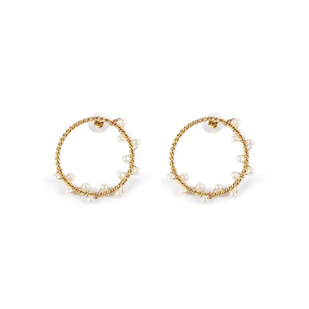 Shima Earrings #Bright Gold by Shabama Pendientes Shabama - Shima Earrings #Bright Gold by Shabama