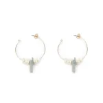 Pendientes Shabama - Lao Green 4Cm Pendientes #Oro Brillo by Shabama