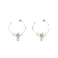 Pendientes Shabama - Lao Green 4Cm Pendientes #Oro Brillo by Shabama