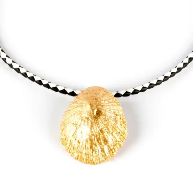 Collares Shabama - Calobra Luxe Black &Amp; White Necklace #Shiny Gold by Shabama