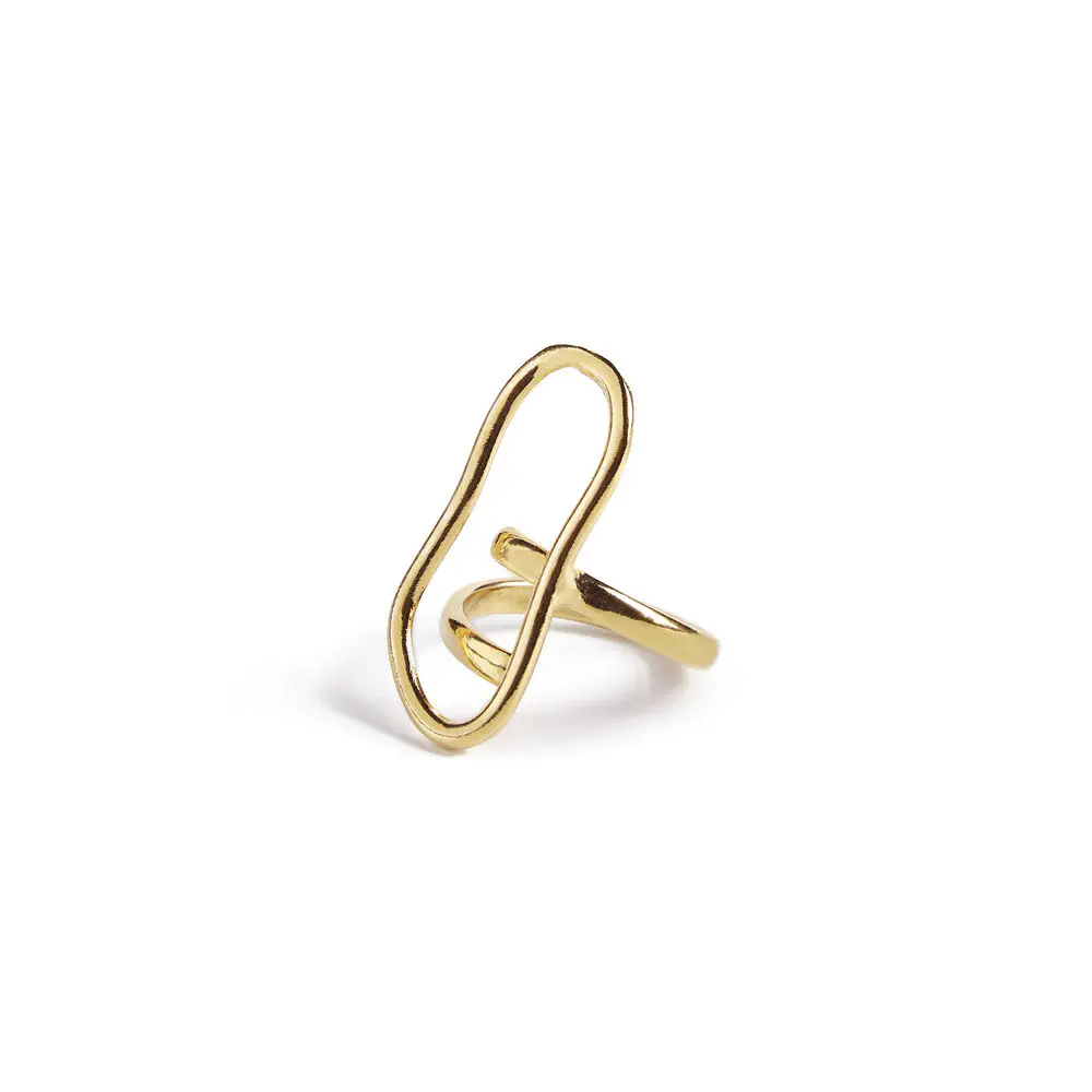 Chad Ring #Gold Glitter by Shabama Anillo Shabama - Chad Ring #Gold Glitter by Shabama
