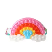 Bolso Inca - Rainbow Silicone Pop-It Crossbody Bag 21 X 14 X 3.5 Cm by Inca