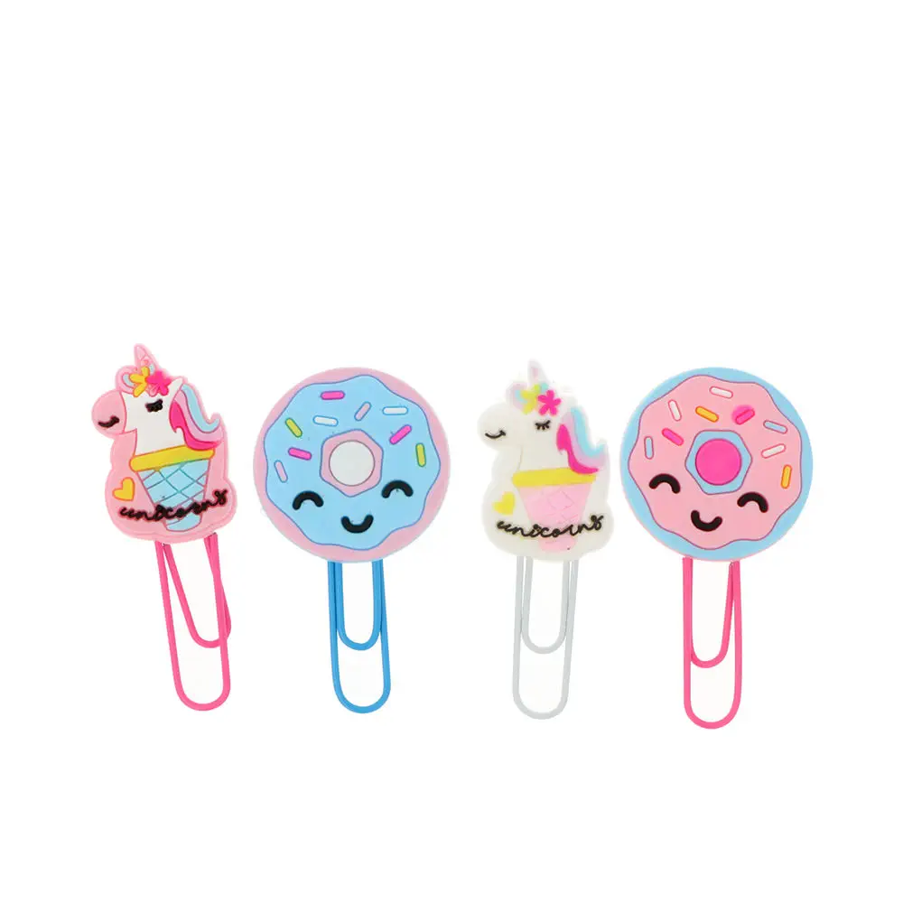 Inca Clips - Unicorn And Donuts Clips 6 X 2.5 Cm by Inca