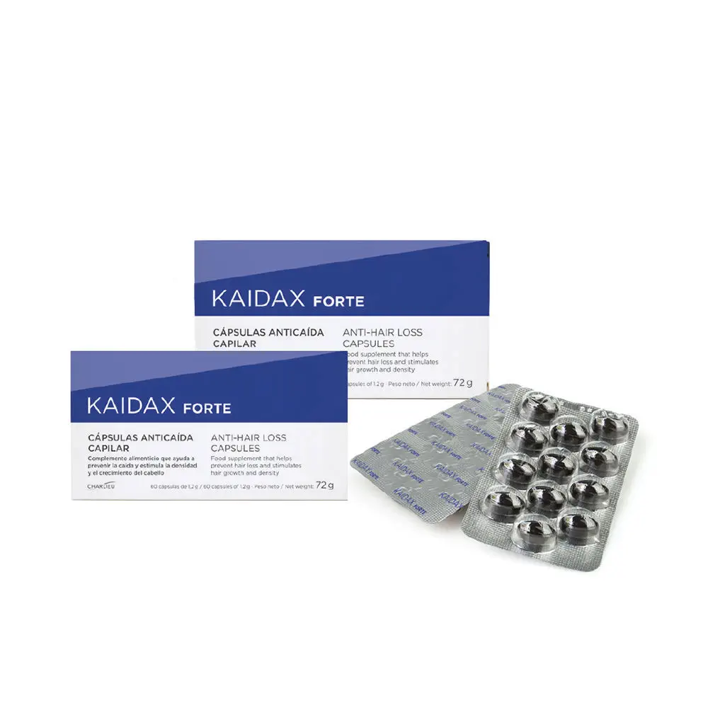 Kaidax Forte Anti-Fall Capsules Pack 2 X 60 Units by Topicrem Kaidax - Kaidax Forte Anti-Fall Capsules Pack 2 X 60 Units by Topicrem