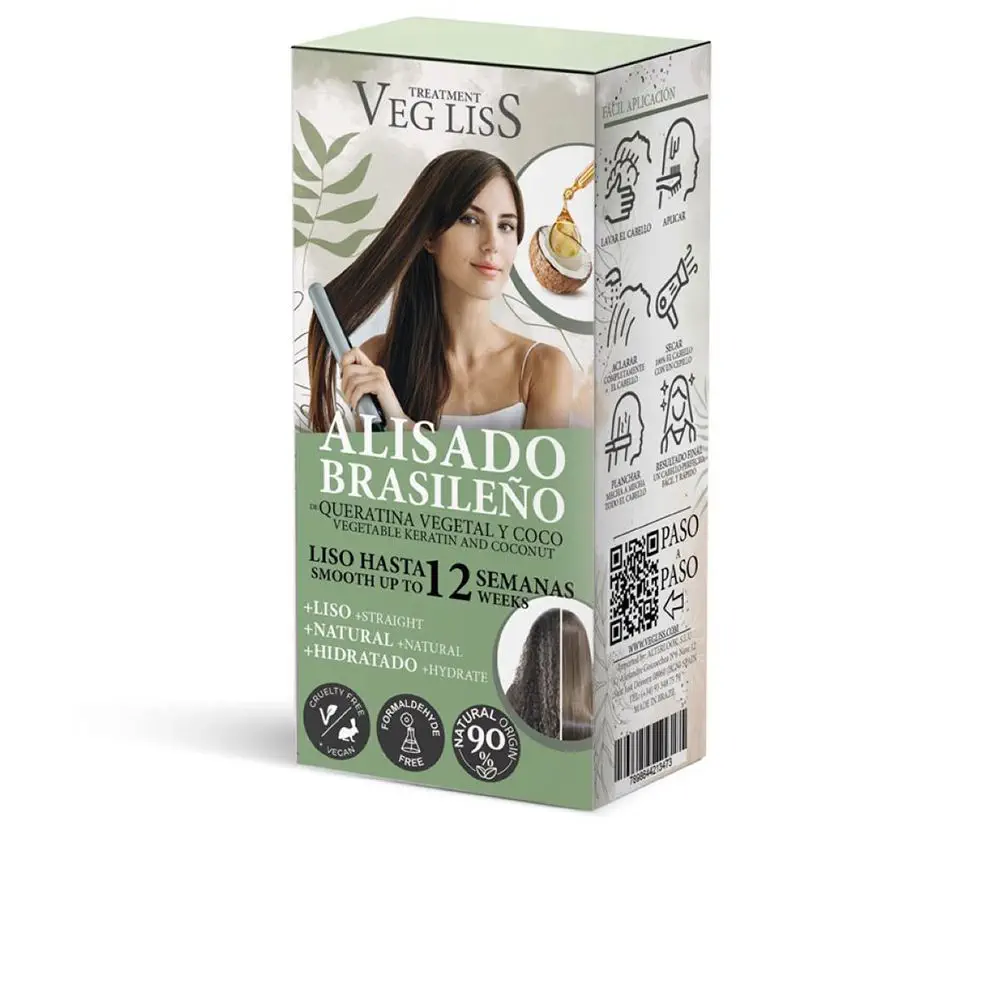 Veg Liss Brazilian Straightening With Vegetable Keratin And Coconut by Veg Liss Veg Liss - Veg Liss Brazilian Straightening With Vegetable Keratin And Coconut by Veg Liss