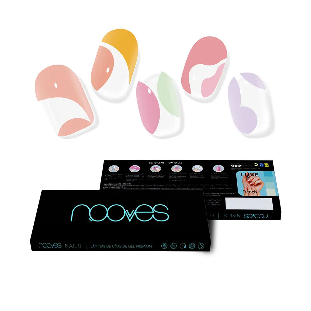 Láminas De Uñas De Gel - Premium Glam #Paradise Gel Nail Sheets Nits by Nooves