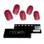 Láminas De Uñas De Gel - Gel Nails Ruby Claret Premium #Glam Glitter by Nooves