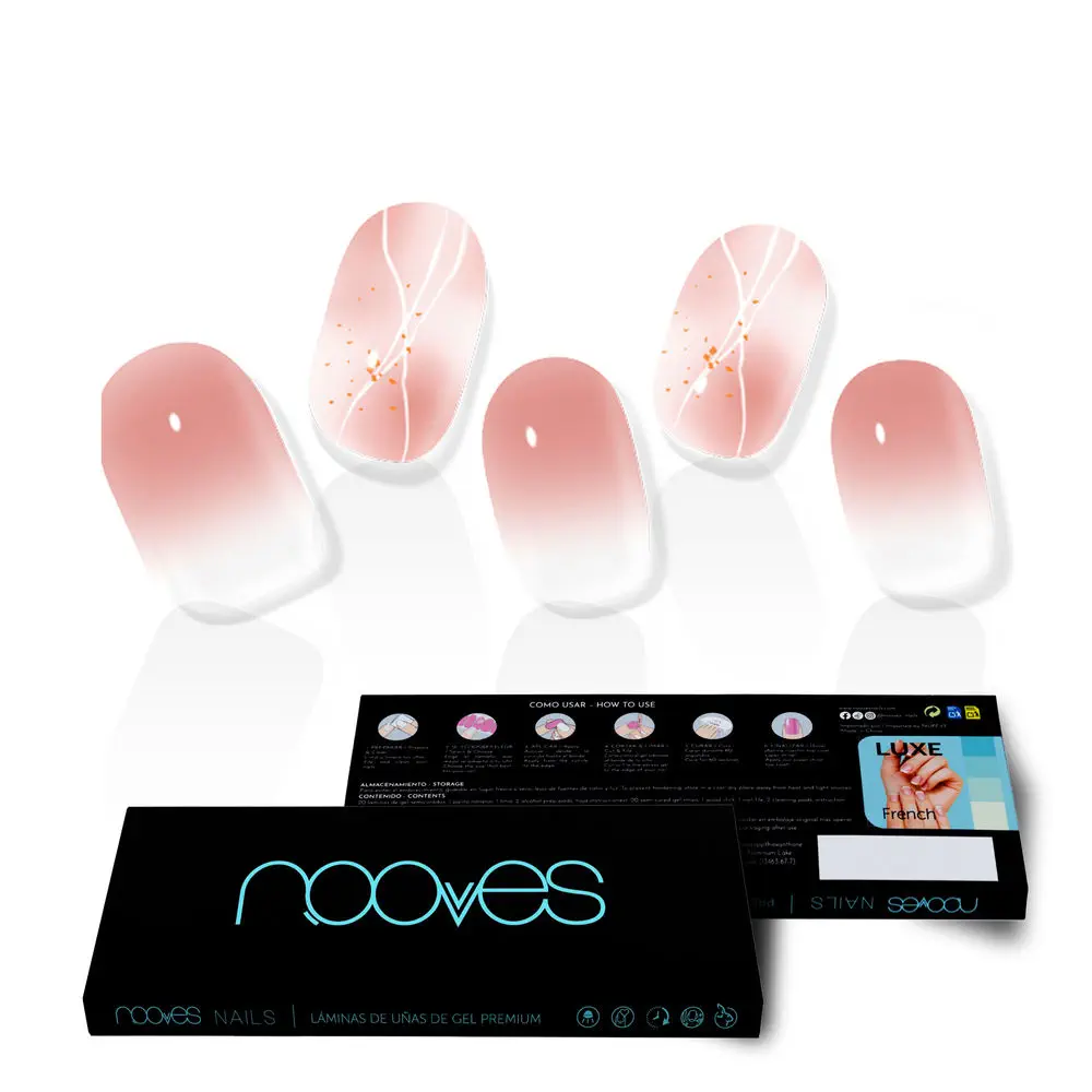 Láminas De Uñas De Gel - Gel Nails Michelle Premium Glam #Art Design by Nooves