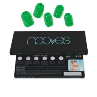 Láminas De Uñas De Gel - Gel Nail Sheets Jade Glitter Glam #Glitter Green by Nooves