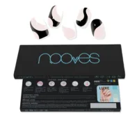 Láminas De Uñas De Gel - Premium Glam Gel Nail Sheets #White Cow by Nooves