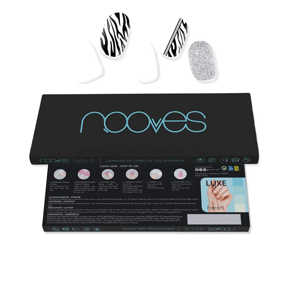 Láminas De Uñas De Gel - Premium Glam #Funky Baby Gel Nail Sheets Nits by Nooves