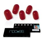 Láminas De Uñas De Gel - Gel Nail Films Midnight Rain Premium Luxe Solid #Red by Nooves