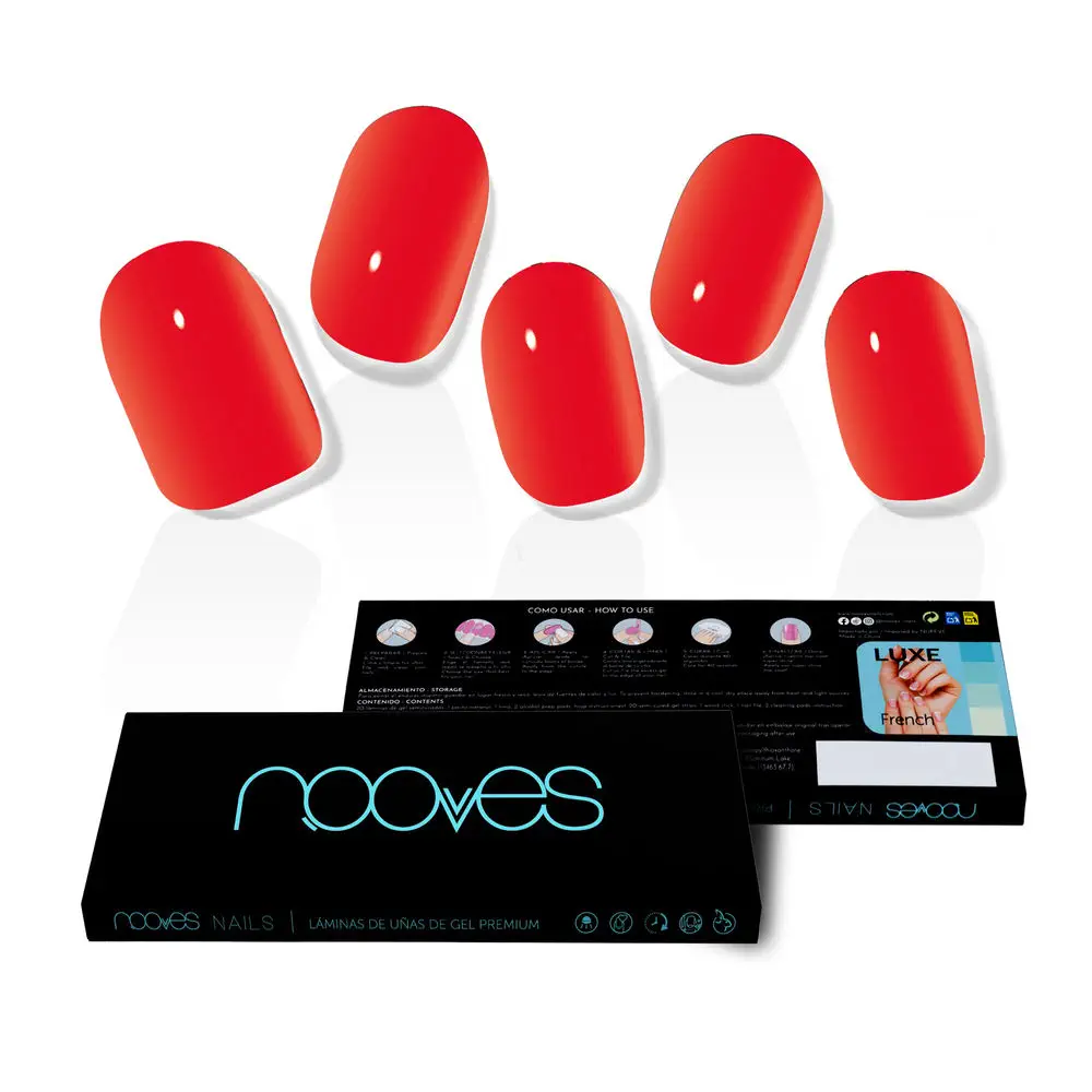 Láminas De Uñas De Gel - Gel Nail Film Crimson Red Premium Luxe Solid #Red by Nooves