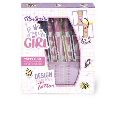 Super Girl - Super Girl Body Art Tattoo Case 6 Pcs by Martinelia
