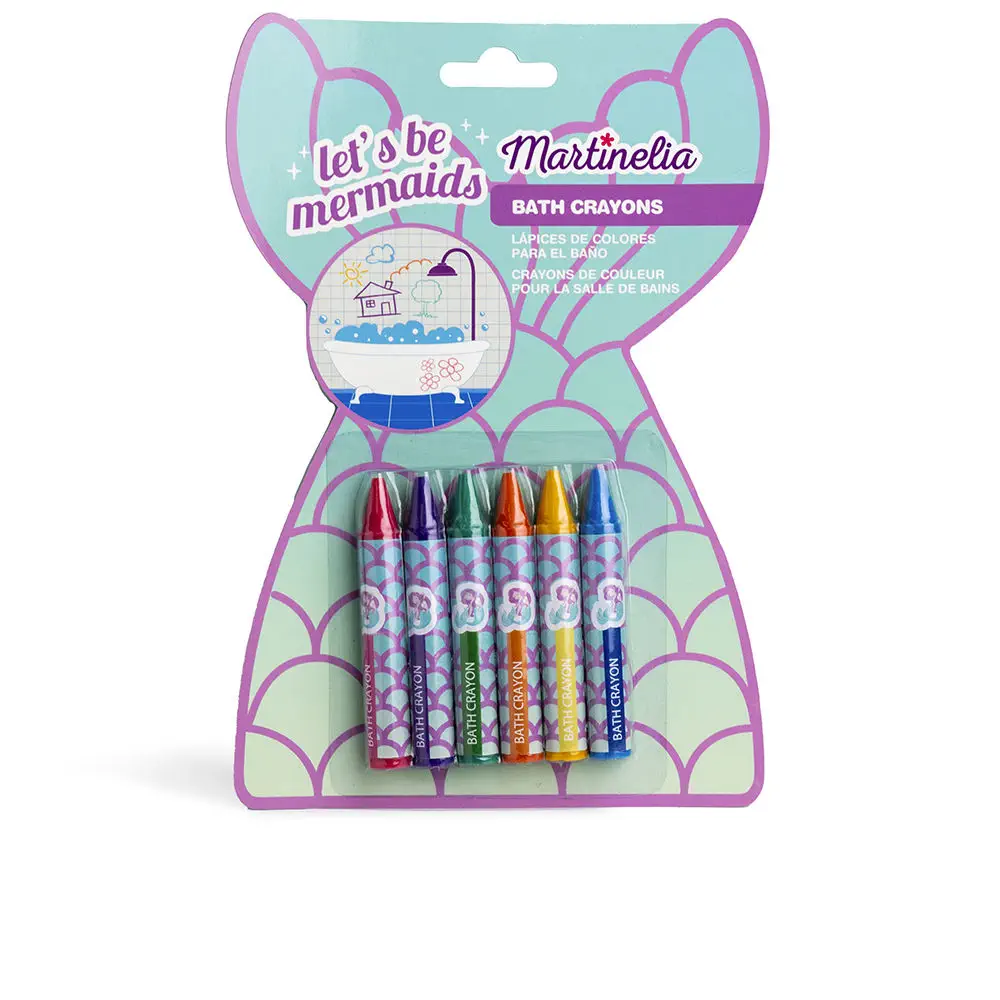 Let'S Be Mermaids Bath Pencils Case 6 Pcs by Martinelia Let'S Be Mermaids - Let'S Be Mermaids Bath Pencils Case 6 Pcs by Martinelia