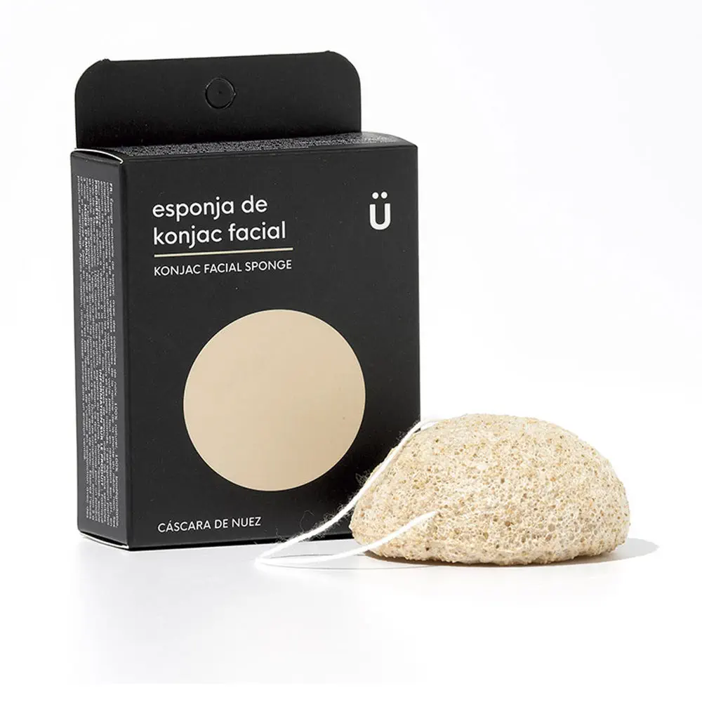 Konjac Facial Sponge Walnut Shell R by Naturbrush Naturbrush Higiene Corporal - Konjac Facial Sponge Walnut Shell R by Naturbrush