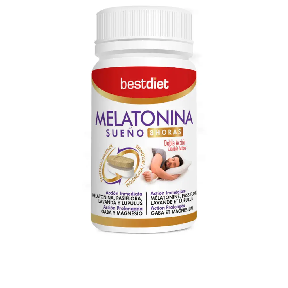 Complementos Alimenticios - Double Action Melatonin 8 Hours by Best Diet