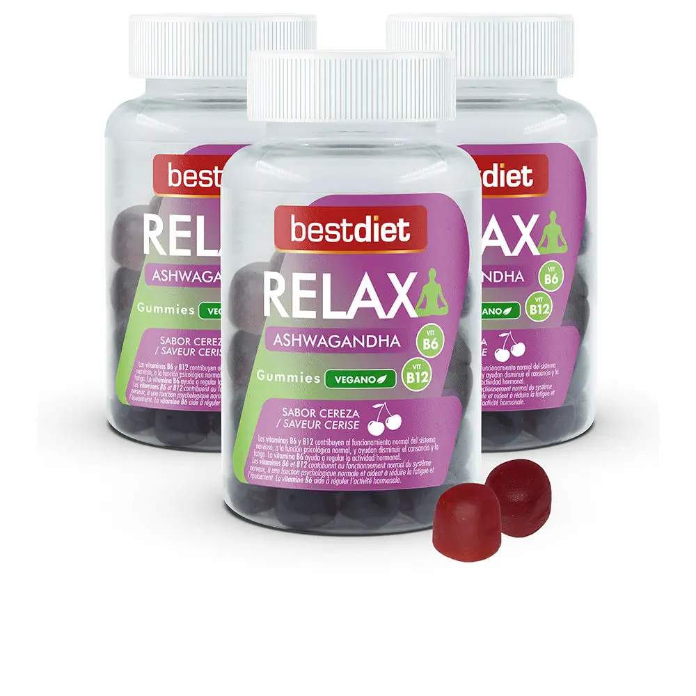 Complementos Alimenticios - Relax Aswagandha Gummies #Cereza by Best Diet