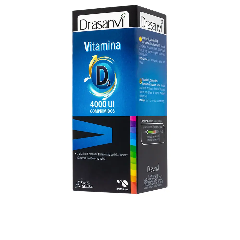 Vitamina D3 4000 Ui - Vitamin D3 4000 Iu 90 Tablets by Drasanvi