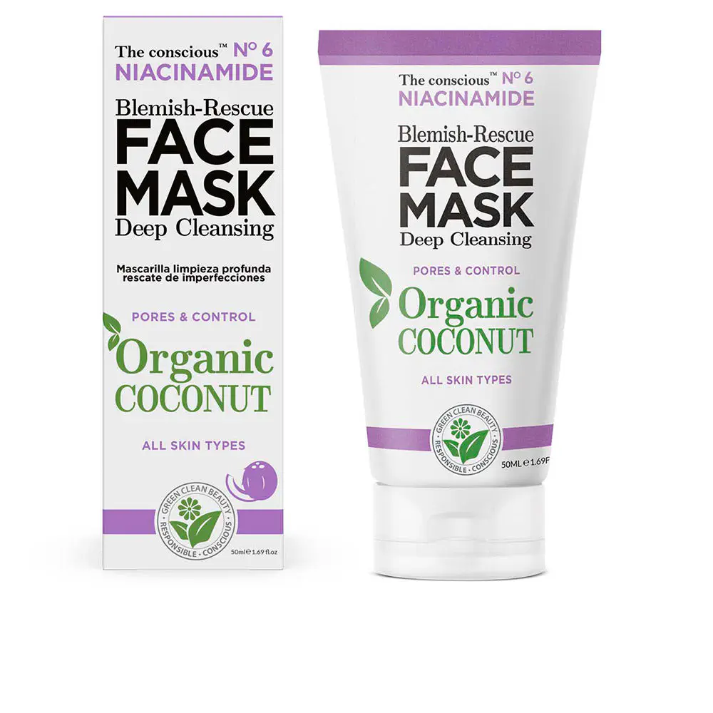 Niacinamide - Niacinamide Blemish-Rescue Face Mask Organic Coconut by The Conscious™