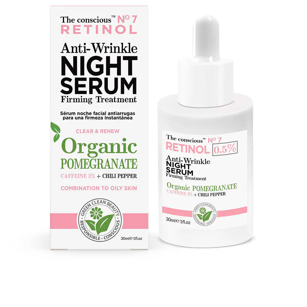 Retinol - Retinol Anti-Wrinkle Night Serum Organic Pomegranate by The Conscious™