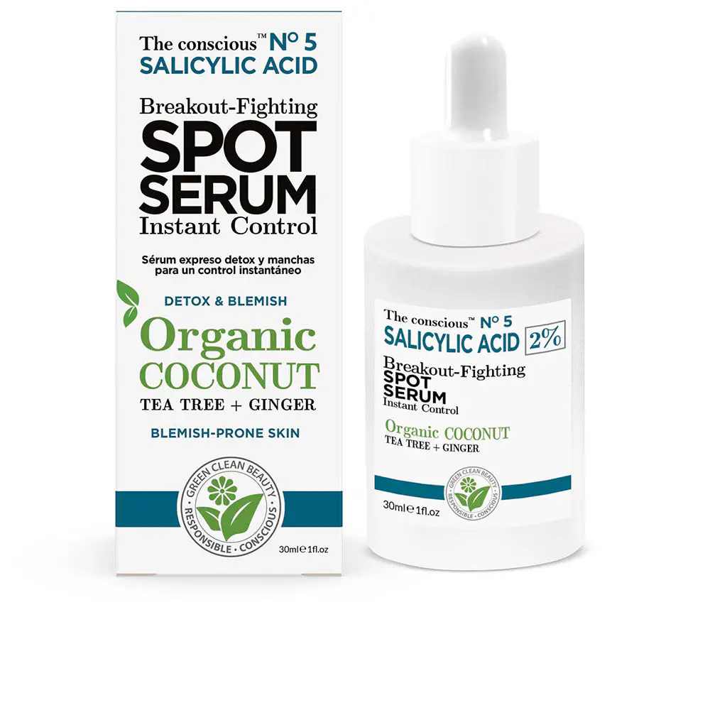 Salicylic Acid - Salicylic Acid Breakout-Fighting Spot Serum Organic Coconut by The Conscious™