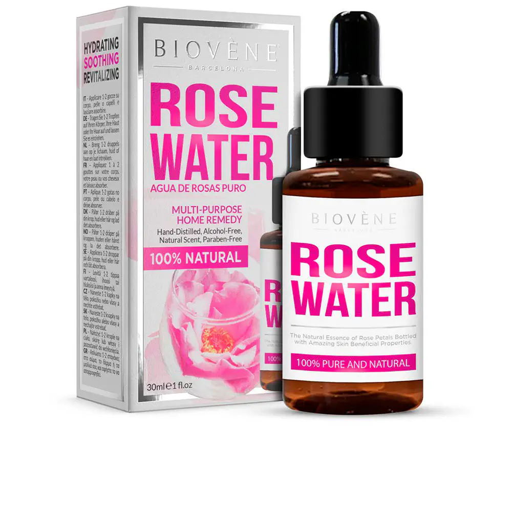 Rose Water Pure And Natural - Rose Water Pure And Natural Multi-Purpose Home Remedy by Biovène