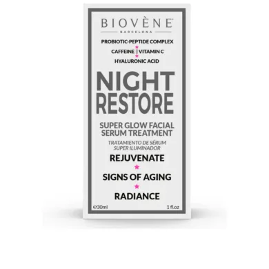 Night Restore - Night Restore Super Glow Facial Serum Treatment by Biovène