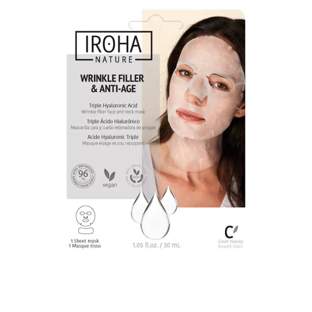 Tissue Mask - Wrinkle Filler & Anti-Age Wrinkle Filler Face & Neck Mask by Iroha