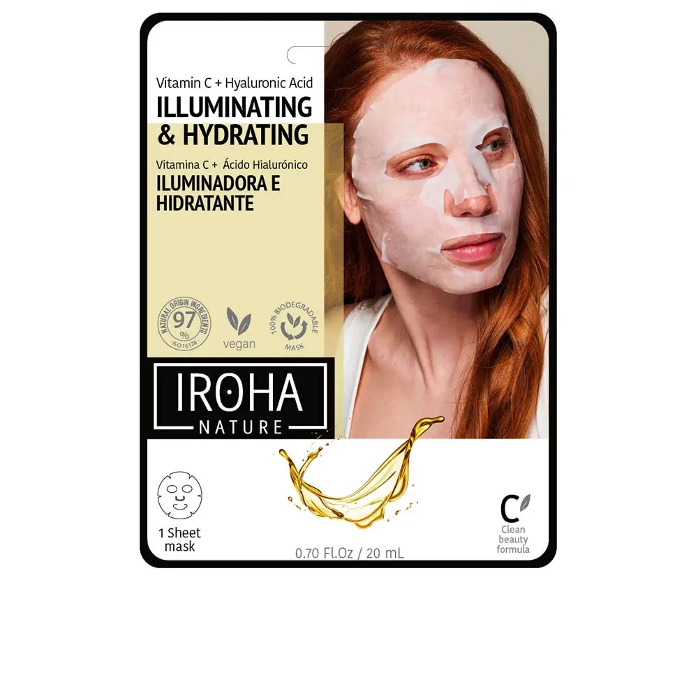 Tissue Mask - Tissue Mask Brightening Vitamin C + Ha by Iroha