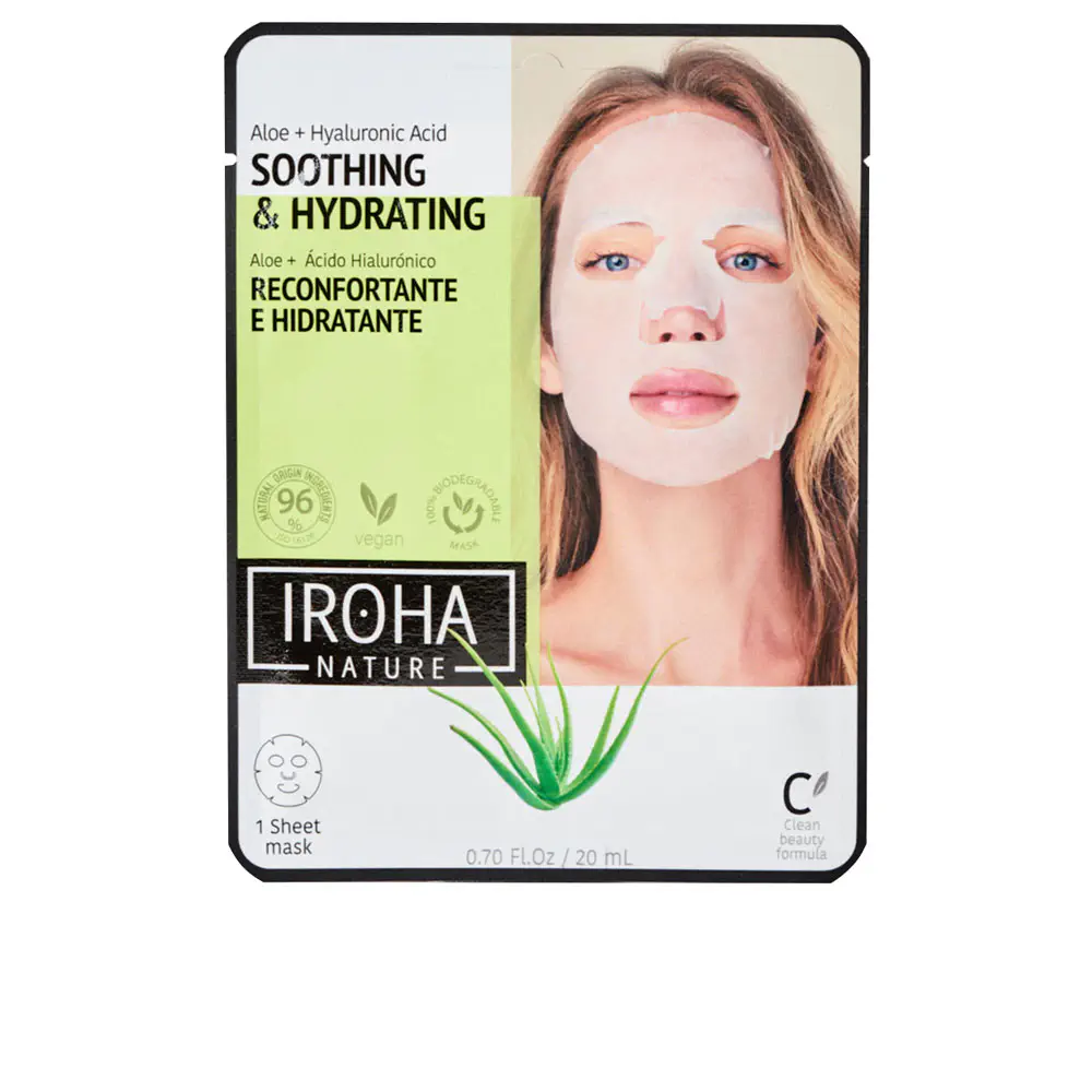 Tissue Mask - Tissue Mask Moisturizing Aloe + Green Tea + Ginseng + Ha by Iroha