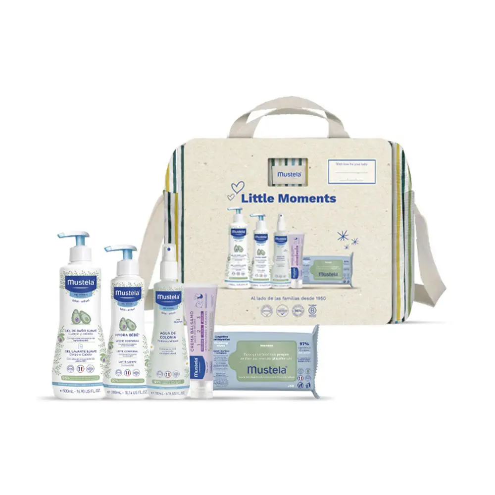 Bolsa Paseo - Little Moments Striped Walk Bag Lot by Mustela