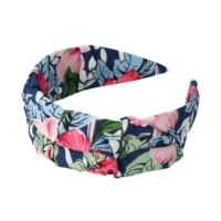 Inca Diadema - Headband Floral Fabric With Blue Background by Inca