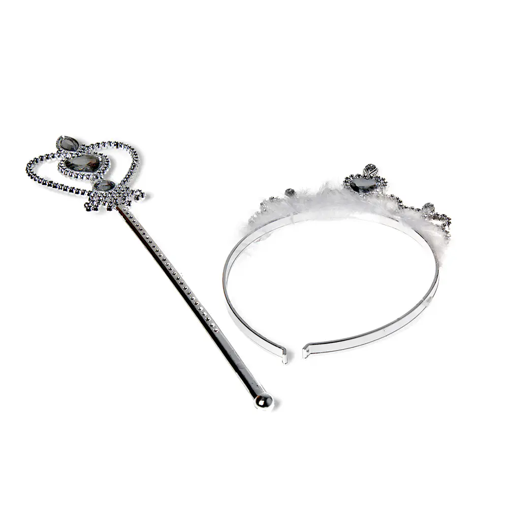 Corona Y Varita Plateada Lote - Corona Y Varita Plateada Set by Inca