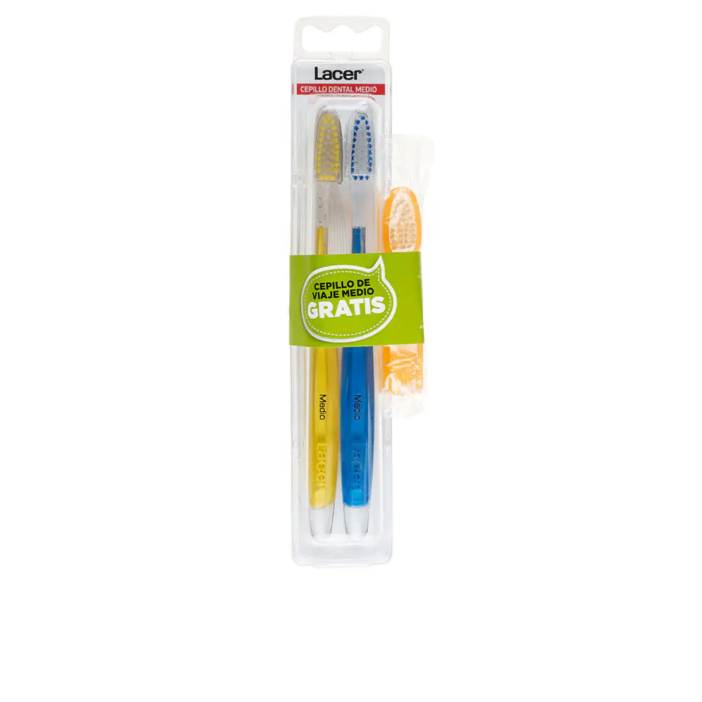 Lacer Cepillo - Cepillo Dental Medio Duo by Lacer