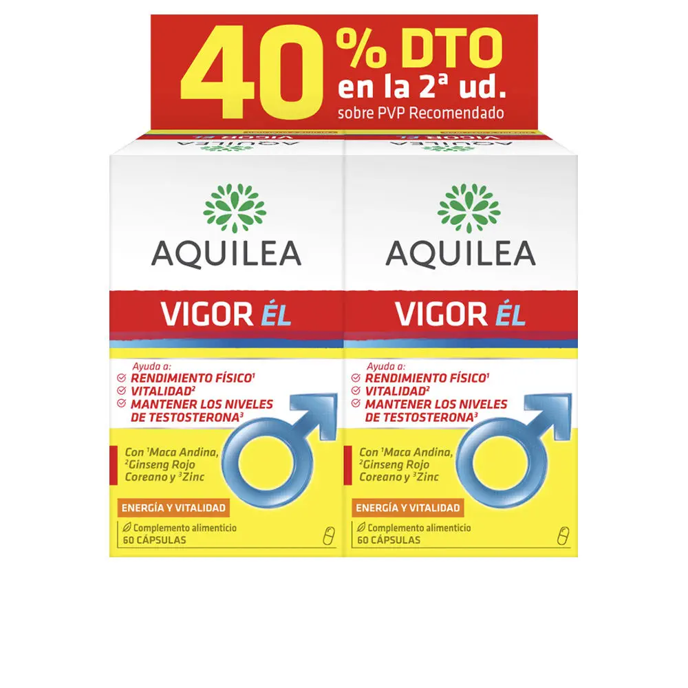 Aquilea Vigor - Vigor Him Capsules Pack 2 X 60 Capsules by Aquilea