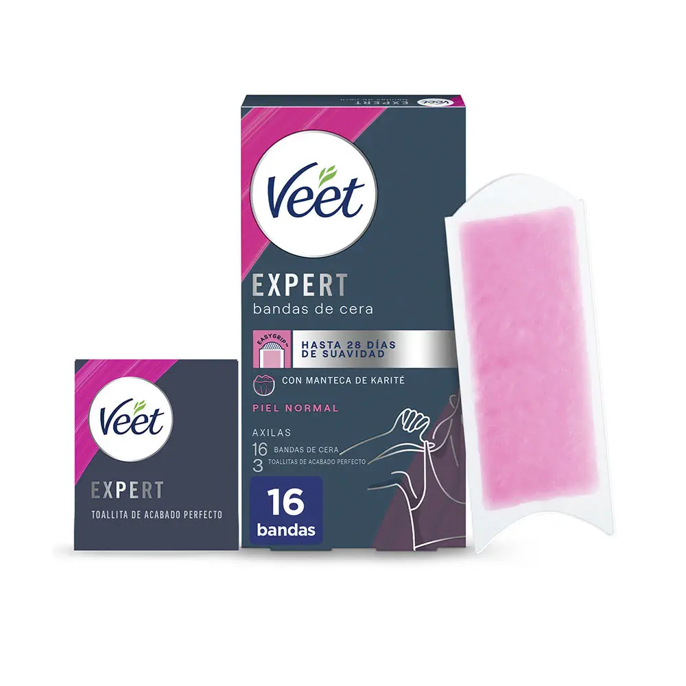 Bandas De Cera - Expert Armpits Depilatory Wax Strips Normal Skin by Veet