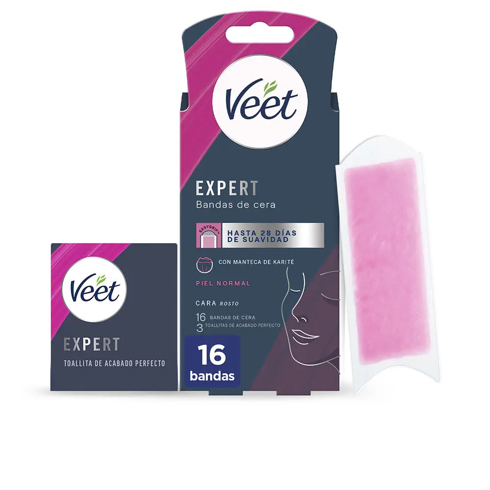 Bandas De Cera - Expert Facial Wax Strips Normal Skin by Veet