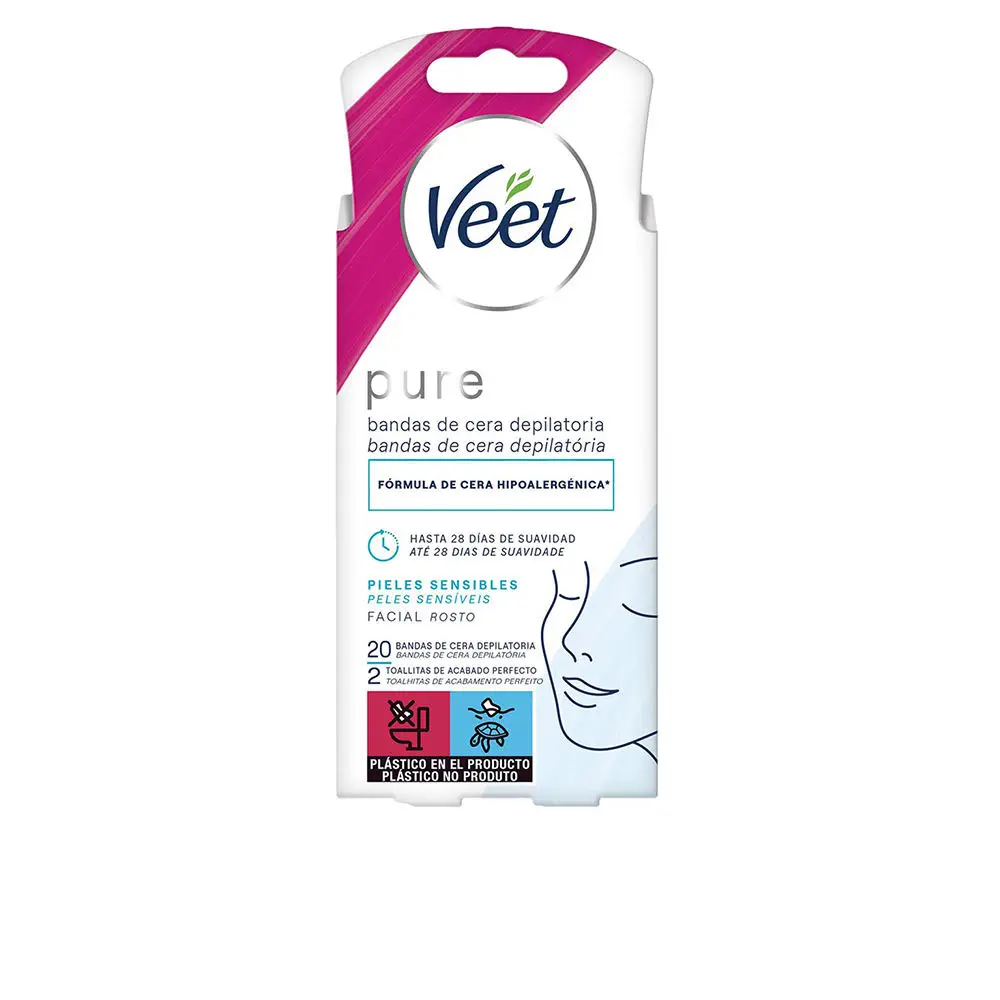 Bandas De Cera - Pure Wax Strips For Sensitive Skin Nits by Veet
