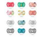 Prints Prints - Physiological Silicone Pacifier 6-18 M 2 Units by Suavinex