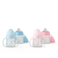 Línea Clásica - Silicone Training Bottle Anti-Spill Handles + 4M First by Suavinex
