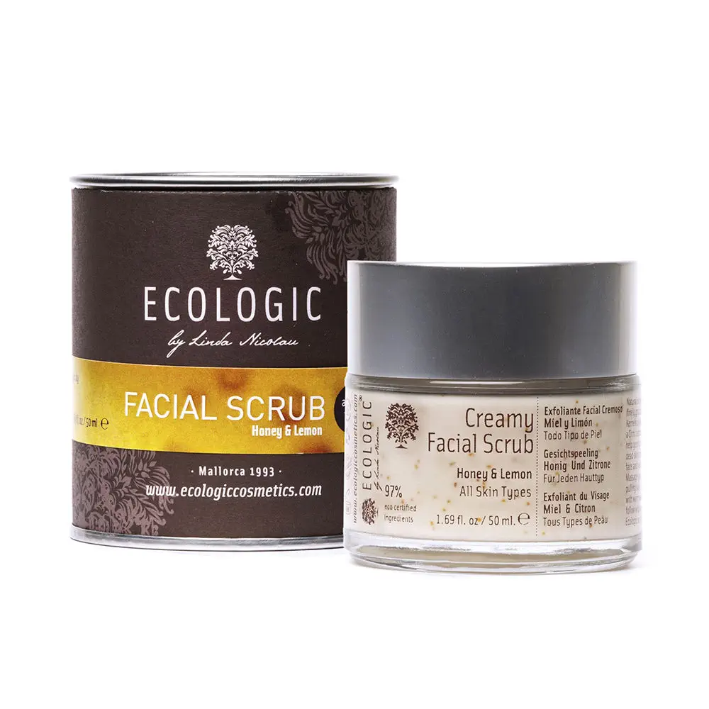 Facial Scrub - Facial Scrub Creamy Honey &Amp; Lemon by Ecologic Cosmetics