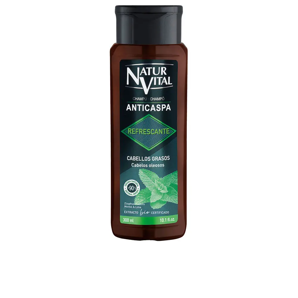 Men Refreshing Anti-Dandruff Shampoo For Oily Hair by Natur Vital Champú Anticaspa - Men Refreshing Anti-Dandruff Shampoo For Oily Hair by Natur Vital