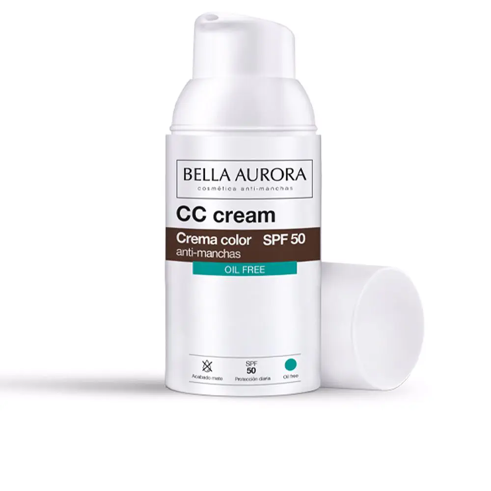 Cc Cream Tono Medio Lote - Cc Cream Anti-Stain Oil Free Spf50 by Bella Aurora