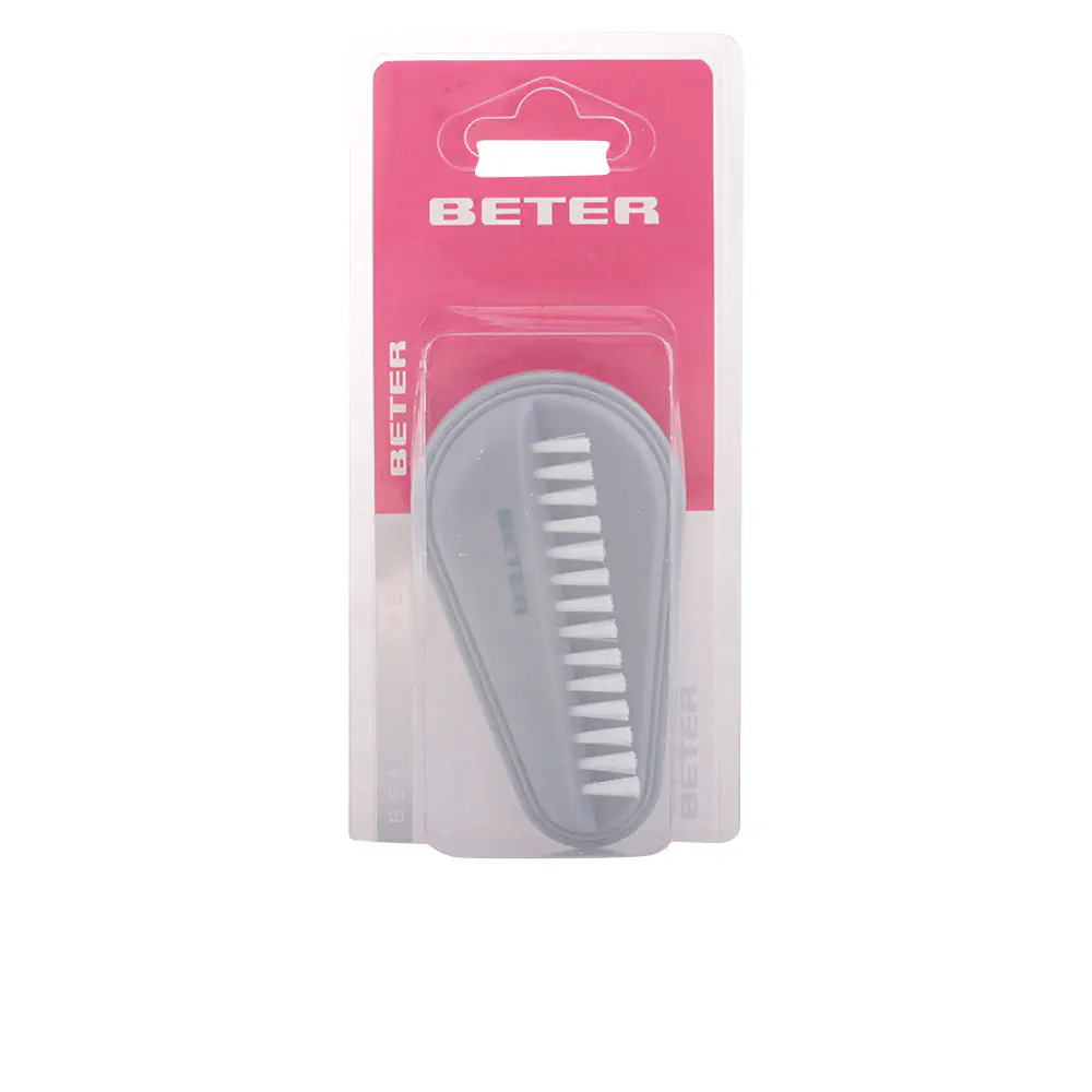 Double Nail Brush, Nylon Bristles #Gray Nit by Beter Cepillo Uñas - Double Nail Brush, Nylon Bristles #Gray Nit by Beter