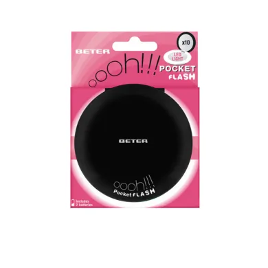 Espejo Ohh! - Ohh! Pocket Flash Mirror With Light And X10 Magnification #Black Nit by Beter