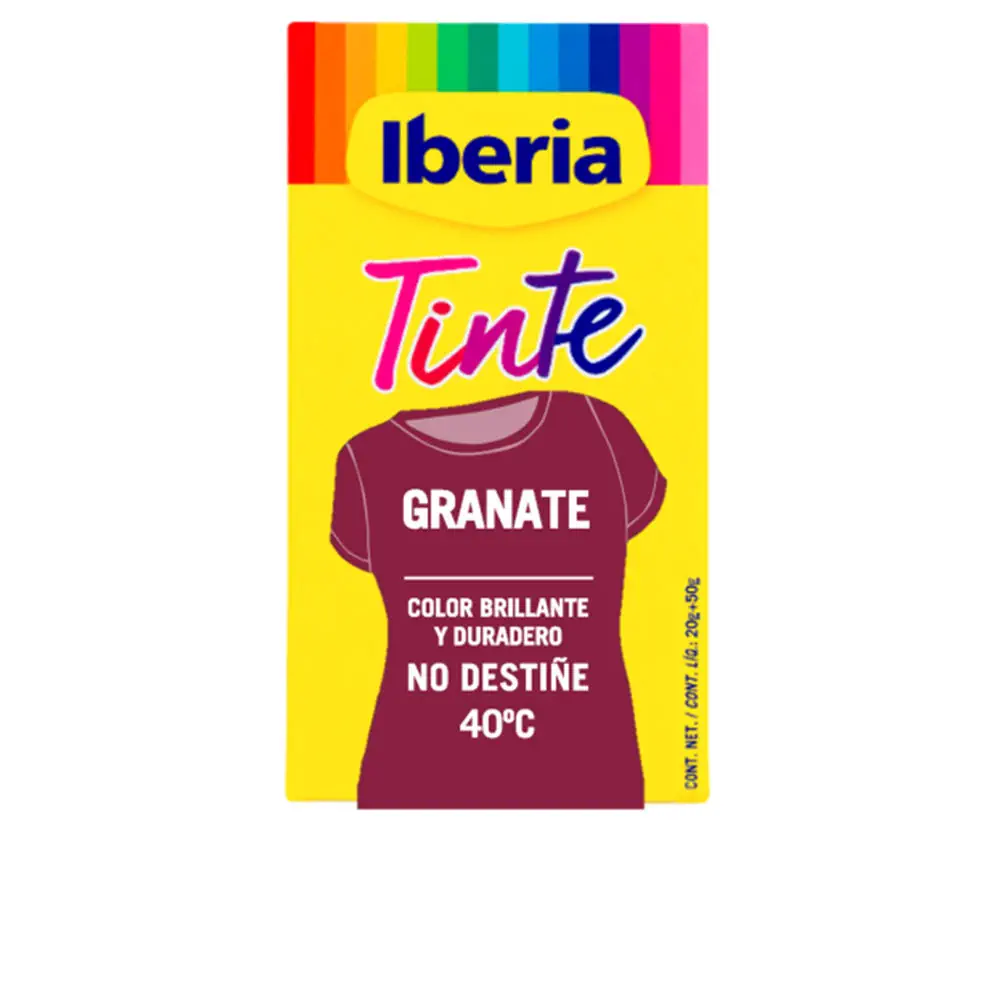 Iberia Tinte Ropa - Iberia Clothing Dye Colorfast 40º #Garnet R by Iberia